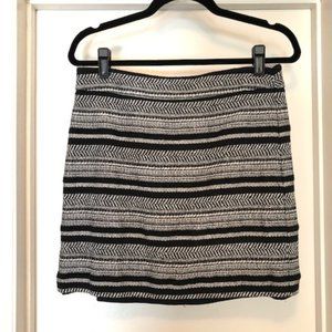 LOFT Navy & White Skirt